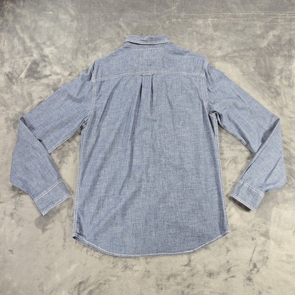 VTG Converse One Star Denim ButtonShirt Mens M Blue Retro Casual Long Sleeve Y2K - Picture 4 of 10